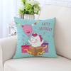 New Unicorn Cushion Cover Hot Polyester Cartoon Unicorn Pillowcase Kids Room Decoration Sofa Couch Throw Pillow Cover Decorative