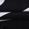 Women's Black & White Color Block One Piece Swimsuit - V-Neck Adjustable Strap Mesh Panel Beachwear