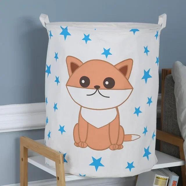 

Cloth Art Folding Geometry Dirty Clothes Toys Storage Bucket Household Storage Basket Dirty Clothes Laundry Basket 40*50cm Dia 40cm x H 50cm
