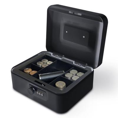 VOICE Portable Safe VSB-3-B, Dial Lock, A6 Size, Small, for Home and Office Use, W20 X D16 X H9cm (Black)