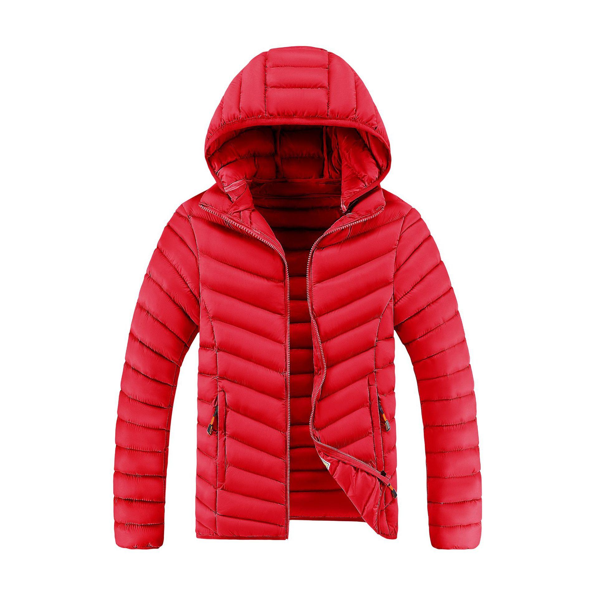 

Casual Men s Cotton Jacket Hooded Windproof Winter Daily L