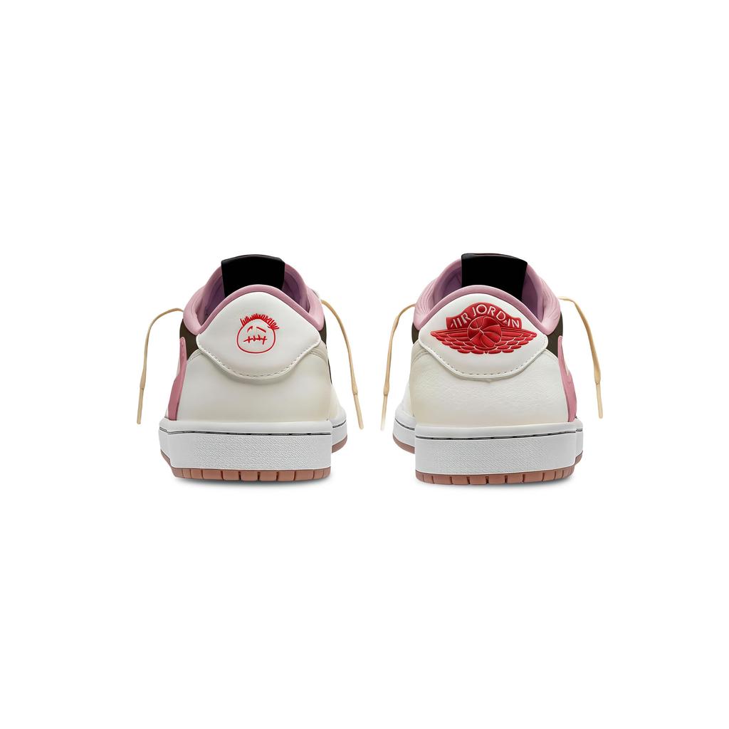 Travis Scott X Jordan Air Jordan 1 Vintage Basketball Shoes Unisex Low Top Black DZ4137-700(Team723-)