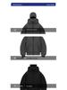 Masque à Capuche Double Couche Unisexe Zippé Style Y2K pour l'Automne/Hiver