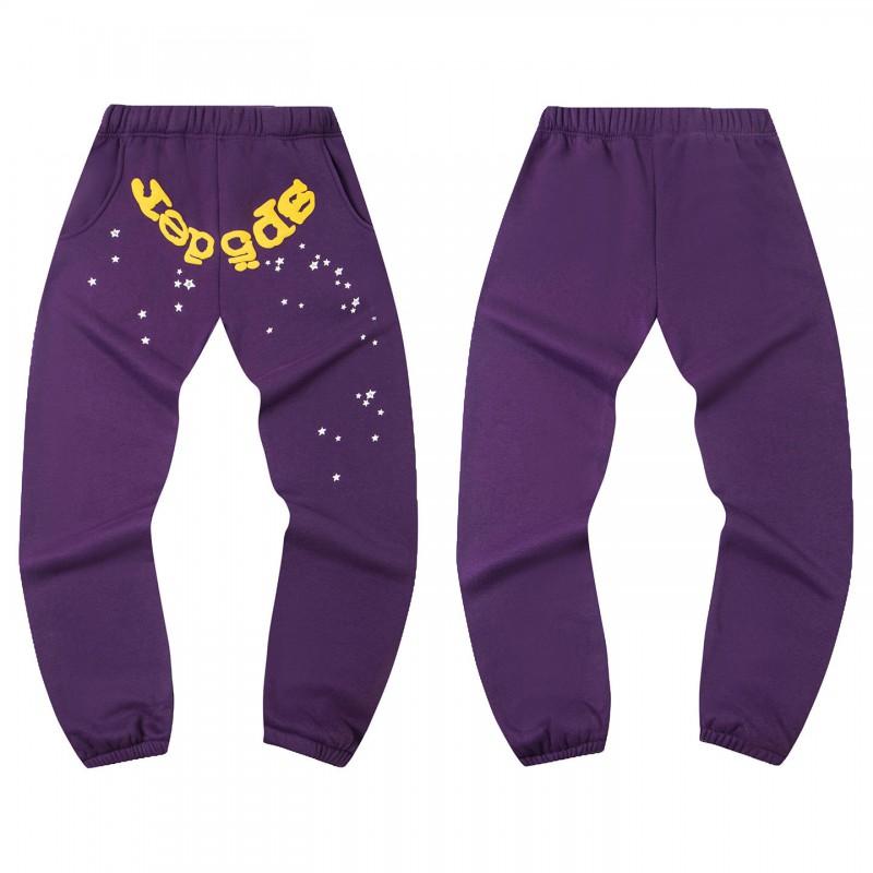 Sp5der Spider Web Foam Print Fleece Hoodie Loose Fit Hip Hop Sweatshirt Men Women