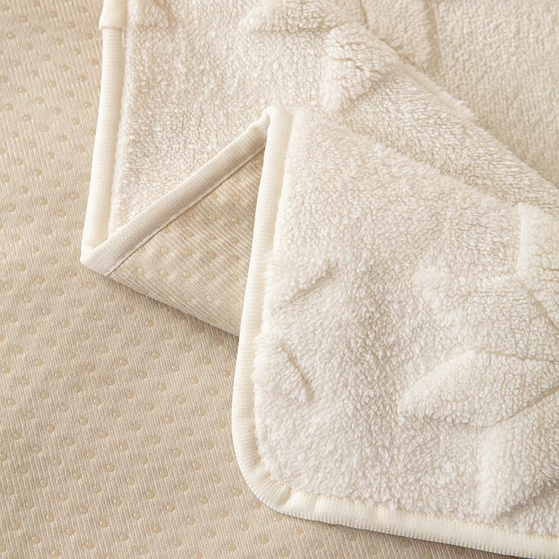 All-Season Jacquard Velvet Sofa Cushion Anti-Slip One-Piece Straight-Row Living Room Seat Pad With Dust Cover Cloth
