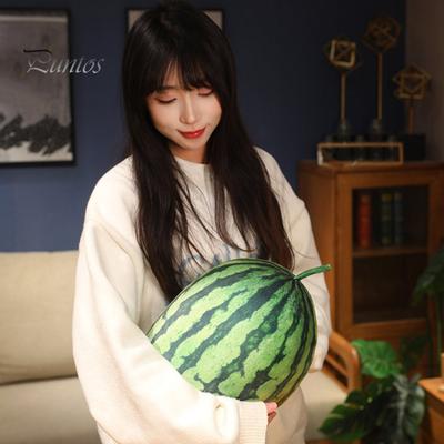 Watermelon Plush Toy Stuffed Fruit Pillow Soft Watermelon Throw Pillow Room Decor Creative Gift for Kids