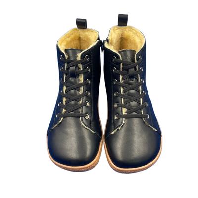Top Barefoot Genuine Leather Winter Boot With Real Natural Fur Linning And Insole Inside For Women Men Light Weight