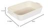 Staub Rectangular Dish, Ivory, 27 x 20 cm, Ceramic Gratin Dish, Oven and Microwave Safe [Official Japanese Product] Dish 40511-883