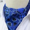 Luxury Men's Ascot Ties Vintage Paisley Cravat Self Tied British style Gentleman Polyester Silk Neck Tie Wedding FormaParty