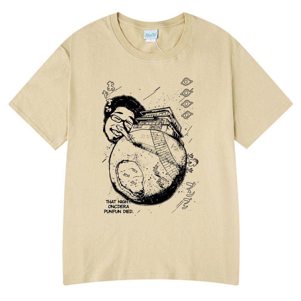Manga Oyasumi Goodnight Punpun Tanaka Vintage Stil T-Shirts Herren Damen Streetwear Modebekleidung Harajuku Oversized T-Shirt
