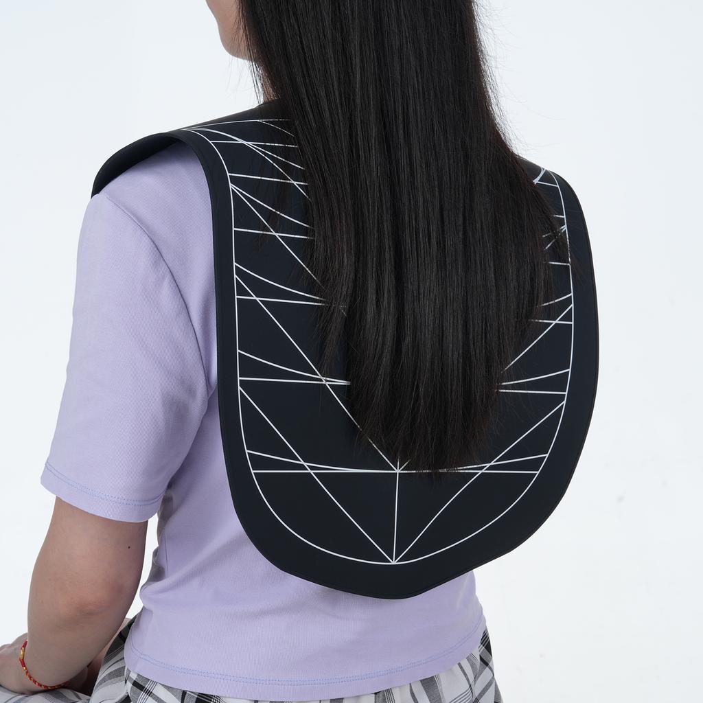 Long Silicone Hair Shawl for Hair Cutting Dyeing Hairdressing Cape Hair Salon Waterproof Neck Wrap Neck Protector Hair