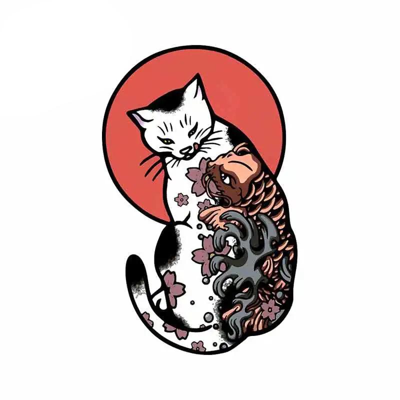 Samolepky na auto Horitomo Monmon Cat Osobnost Vinyl Decal Vodotěsná dekorace