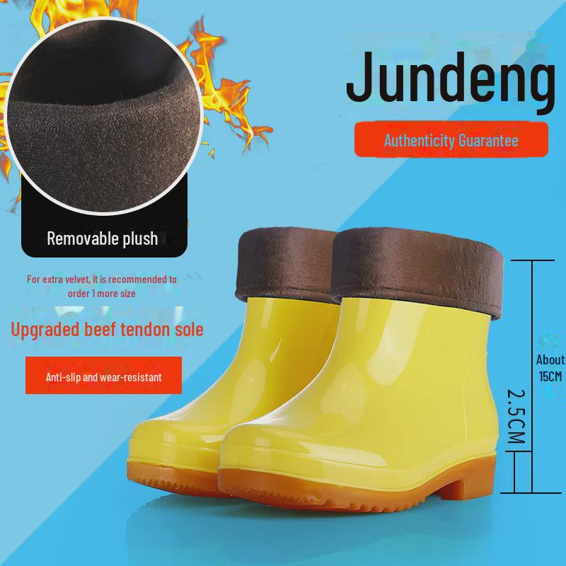 Yellow Food & Work Boots: Farm, Labor, Kitchen, Sanitation, Rain-Ready with Tendon Soles