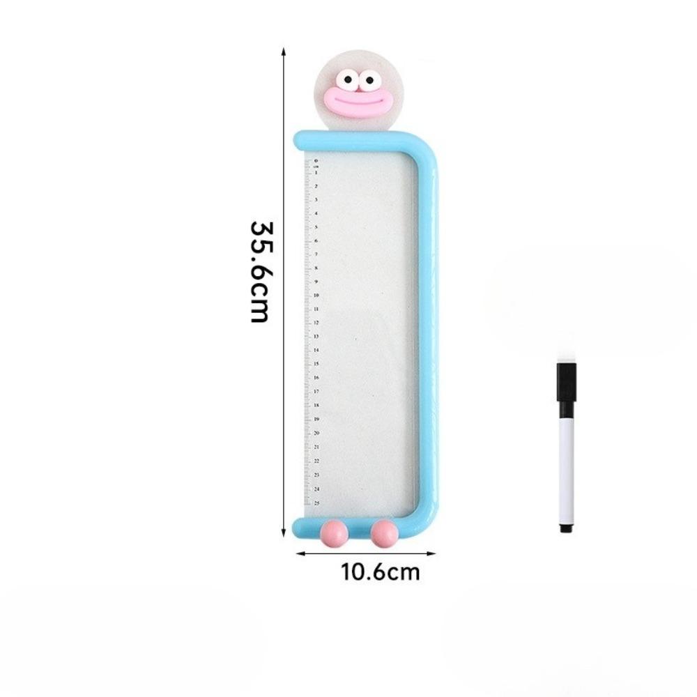 

Transparent Display Message Board Acrylic Computer Sticky Note Reminder Board for Office Supplies Blue-Right