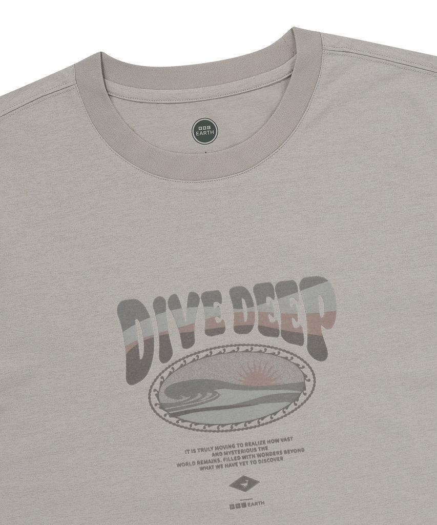 BBC EARTH Ocean Policott T-Shirt Light Ash Grey