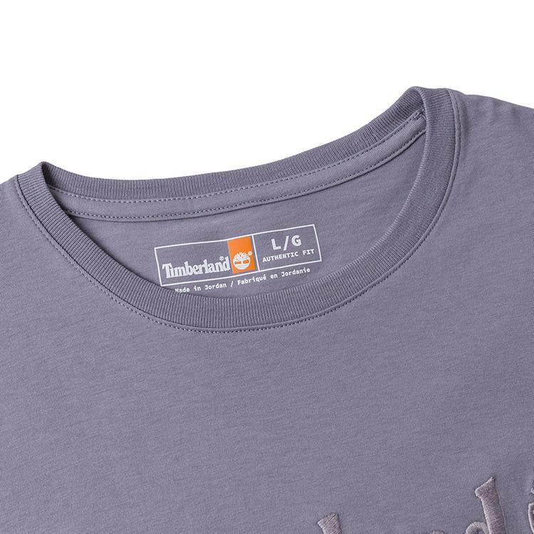 Timberland Outdoor Casual Breathable Round Neck Drop Shoulder Short Sleeve T-Shirt Men T-Shirts Lavender Light-Purple A6AH3EOM