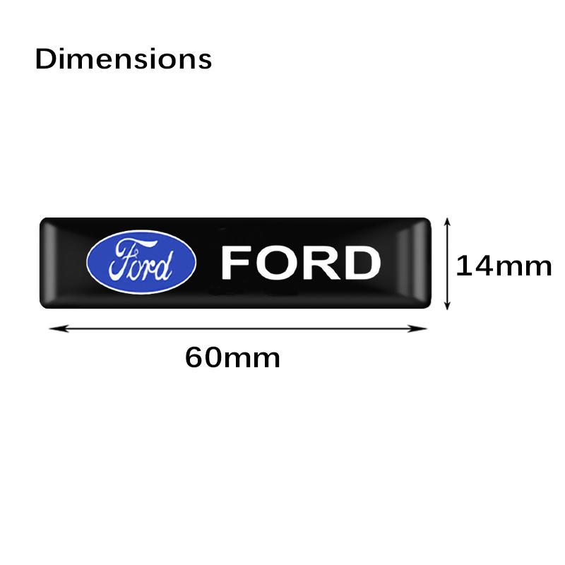 AACY1 10/20PC Car Styling 3D Epoxy Decoration Emblem Sticker Decal For Ford Fiesta EcoSport ESCORT Ranger Mondeo Mustang FOCUS 2 3 4 5