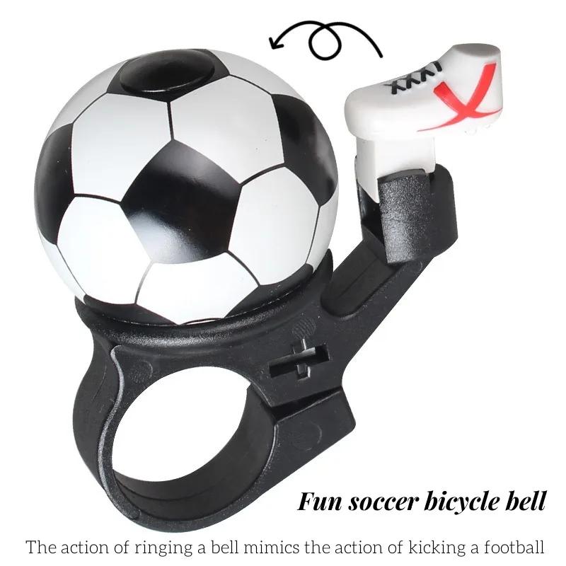 Football Shape Bicycle Bell Aluminum Alloy Bike Accessories Colorful Plastic Bike Bell for Children Mountain Bike Bell