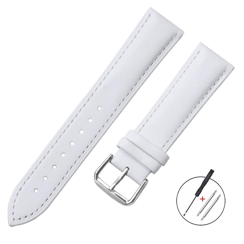 Ultra-thin Leather Watch Band Soft Leather Bracelet Quick Release Universal Watchband 12mm 14mm 16mm 18mm 20mm 22mm Wristbelt