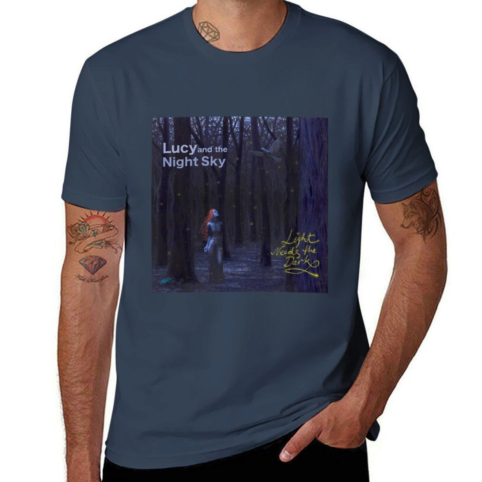 Lucy and the Night Sky Light Needs the Dark TShirt Comfortable Work Wear Tee S