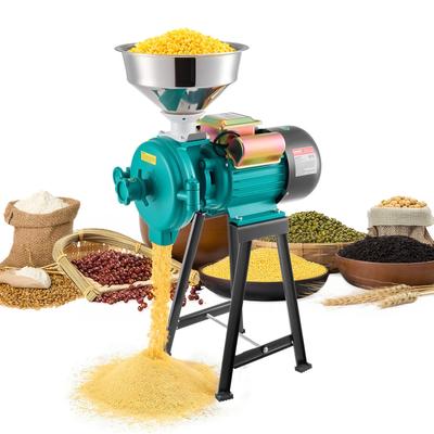 Elektrische Getreidemühle, 50 kg/h Kommerzielle Gewürzmühlen, 2200W Gusseisen-Pulverisierer Pulvermaschine mit rutschfesten Gummifüßen