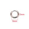 10 Stück 316L Edelstahl Creolen Ohrringe Damen Herren Punk Hiphop Kreisförmige Ohrstecker Ring Schmuck Goldfarbe Zubehör Großhandel