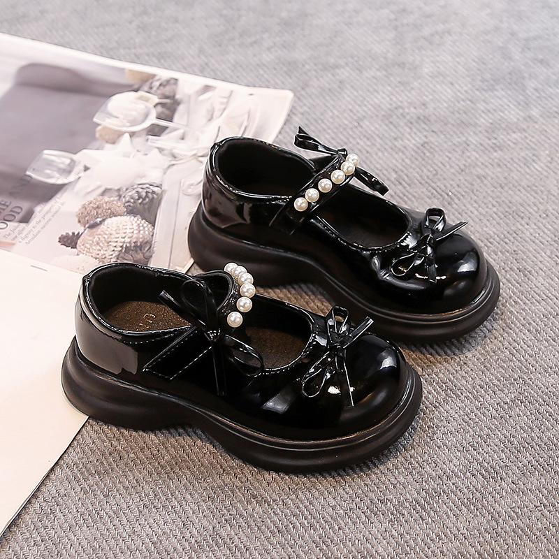 Girls' Soft Sole Non-Slip Leather Mary Janes - 2026 New Style Performance Shoes for Middle & Big Kids
