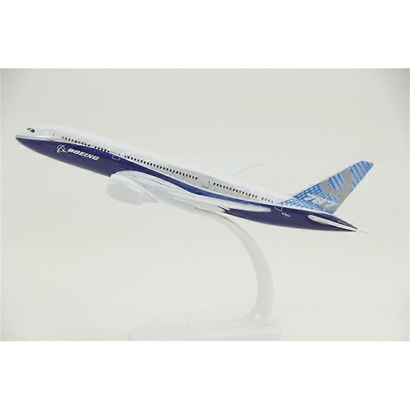 18CMclassic 1:300 Scale Boeing787airline Aircraft Model Alloy Collectible Display Toy Blue Airplane Collection Kids Children Toy