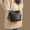 Bucket Bag Women's New Women's Bag Leather Shoulder Messenger Bag High-end Portable Chain Bag