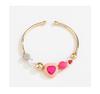 Kenjie Spring Beaded Necklace & Heart Pearl Bracelet Set for Women - European & American Fashion.