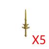 MOC Building Blocks Medieval Military Solider Figures Knights Weapons Accessories Helmet Sword Spear Bow Axe Mini Bricks Toys