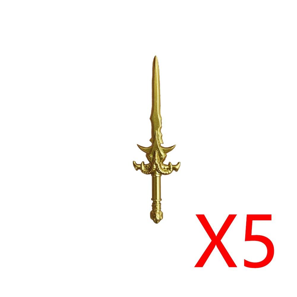 MOC Building Blocks Medieval Military Solider Figures Knights Weapons Accessories Helmet Sword Spear Bow Axe Mini Bricks Toys