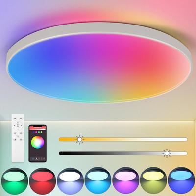 Inteligentné LED stropné svietidlo WIFI APP Ovládanie Stropné svetlo Stmievanie RGB Panelové svetlo 110-265V Stropné svietidlo Osvetľovacie teleso do obývačky