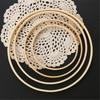 9 Pcs Bamboos Floral Hoops Wooden Wreath Rings Dream Catcher Hoops for Wall Hangings