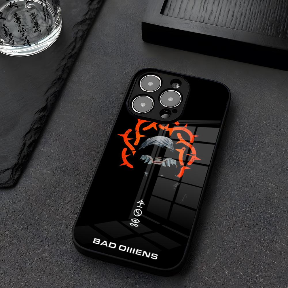 Music Bad Omens Design Phone Case Glass For IPhone 12 17 15 14 13 16 11 Pro XS Max Plus Mini X XR E2020 Tempered Coque