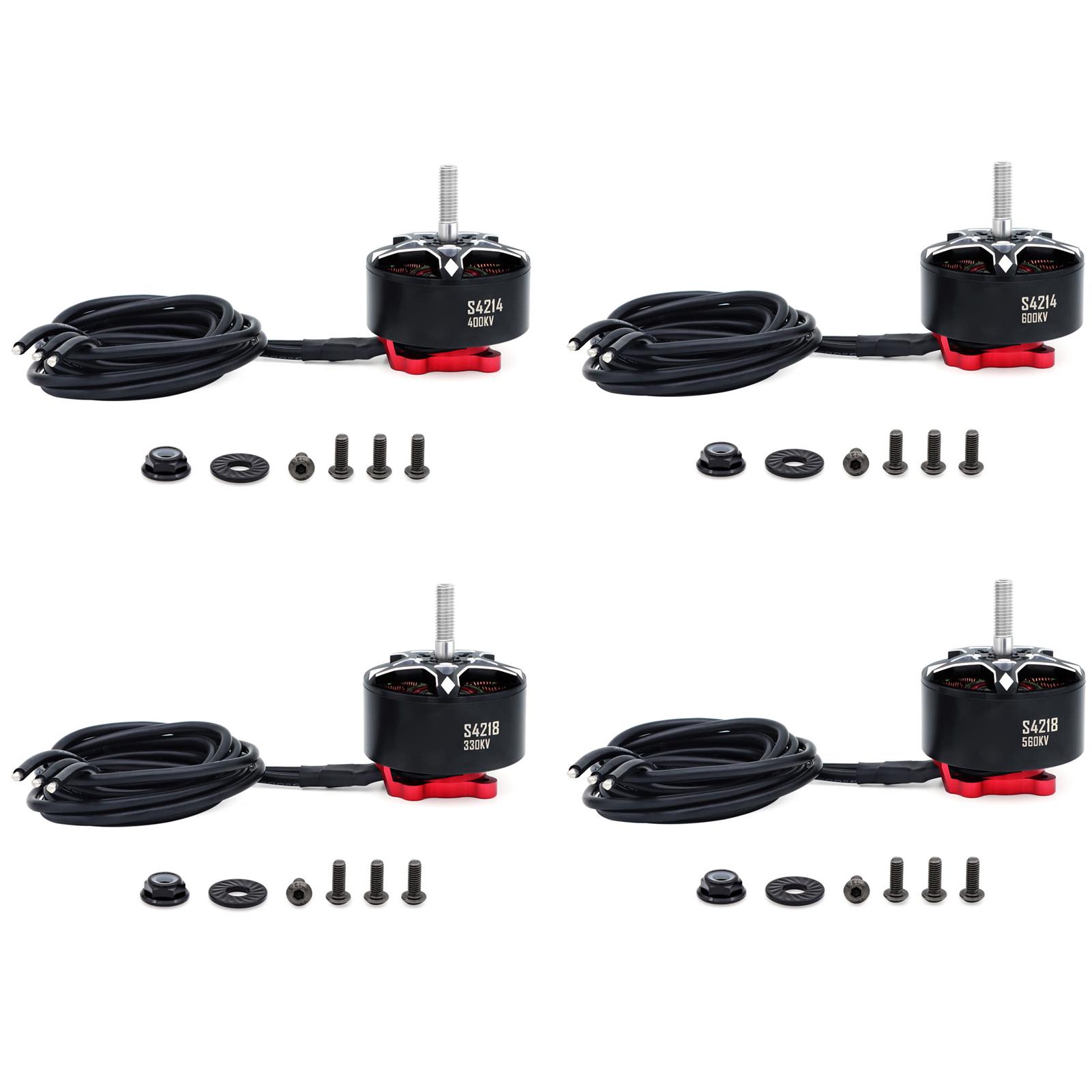 

Brushless Motor, Metal Aircraft Motor Kit for Remote Control FPV Racing Long Range Quadcopter S4214 600KV