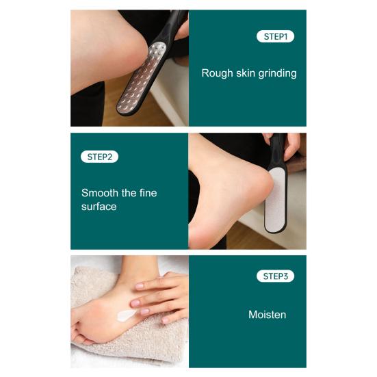 Calluses Heels Foot Grinder Dual-Effect Stainless Steel Design Callus Shaver Thin Heel Smoother Professional Foot Scraper