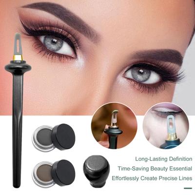 Silicone Eyeliner Kit with Waterproof Liquid Liners Gel Eyeliner Brush Reusable Winged Tightlining Tool for Beginners