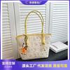 New fashionable versatile cartoon puppy tote bag women's commuting large-capacity portable shoulder bag