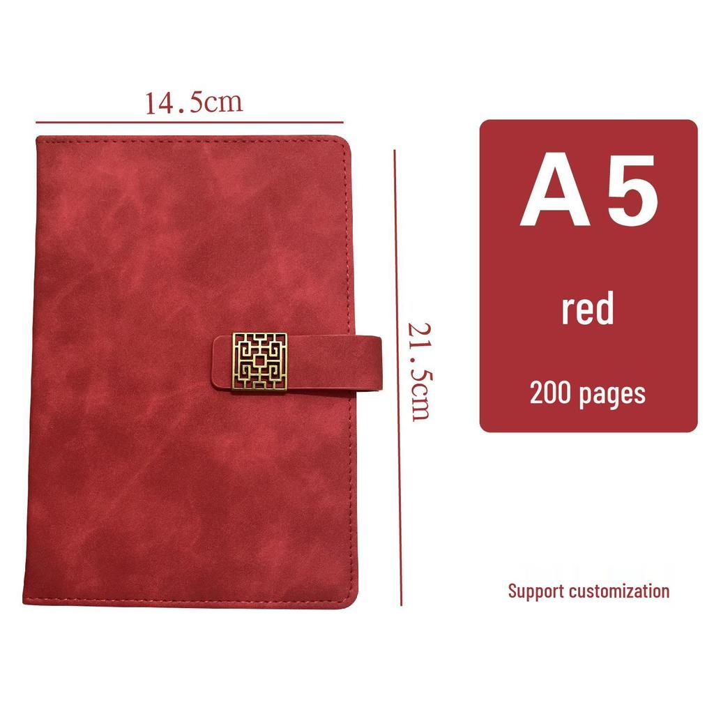 Korean Style Leather Cover Creative Diary Notebooks - Set of 5