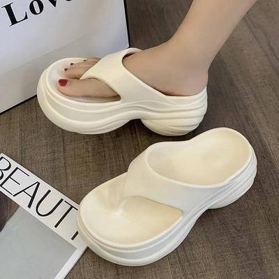 Fashion 2025 Fashion Women Platform Flip Flops Summer Beach Non Slip Thick Bottom Slippers Woman Clip Toe Wedge Sandals Outdoor Slides
