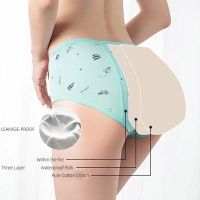 3Pieces/Lot Girls' Physiological Panty Εσώρουχα Αδιάβροχα για κορίτσια Εμμηνορροϊκά Ειδικά Παντελόνια Υγιεινής Ασφάλειας Φοιτητικά εσώρουχα