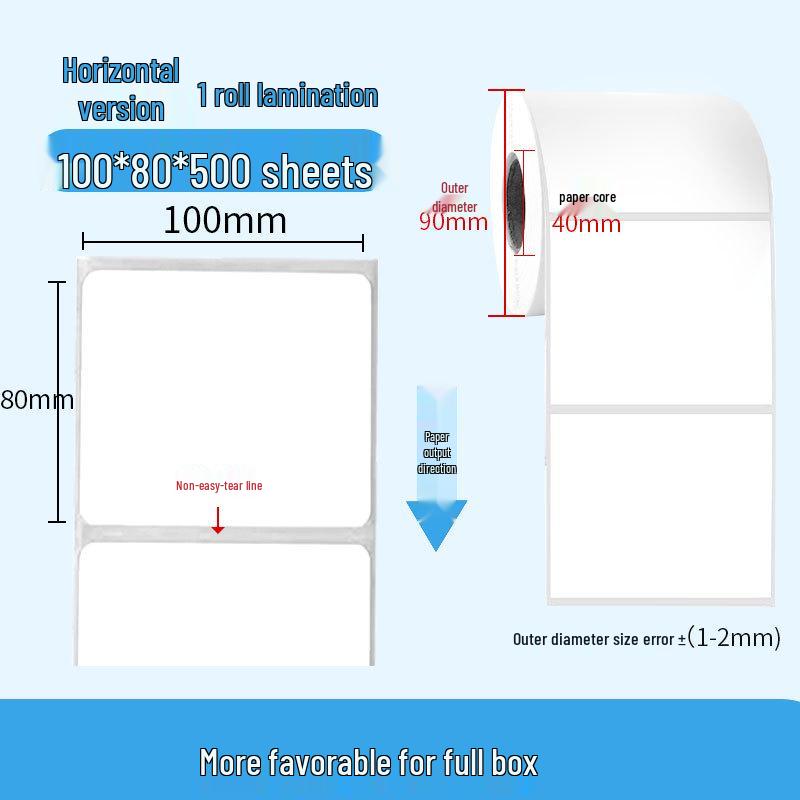 Durable Self-Adhesive Thermal Paper Barcode Labels for Printing 