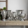 Vintage Klassisk Silverjärn Blombukett Dekoration Hemrum Bord Blomkruka Prydnader Kontor Butik Blomsterarrangemang Hantverk