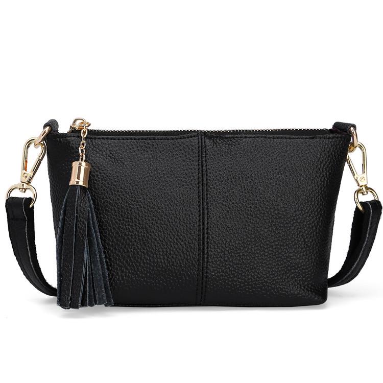 Dámská velkokapacitní kabelka a crossbody taška z pravé kůže v korejském stylu