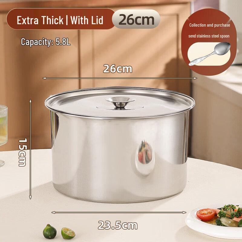 Heavy-Duty 304 Stainless Steel Mixing Bowl