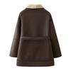 2024 Women's Winter Shearling Coat - European & American Style with Waist-Slimming Lace-Up
