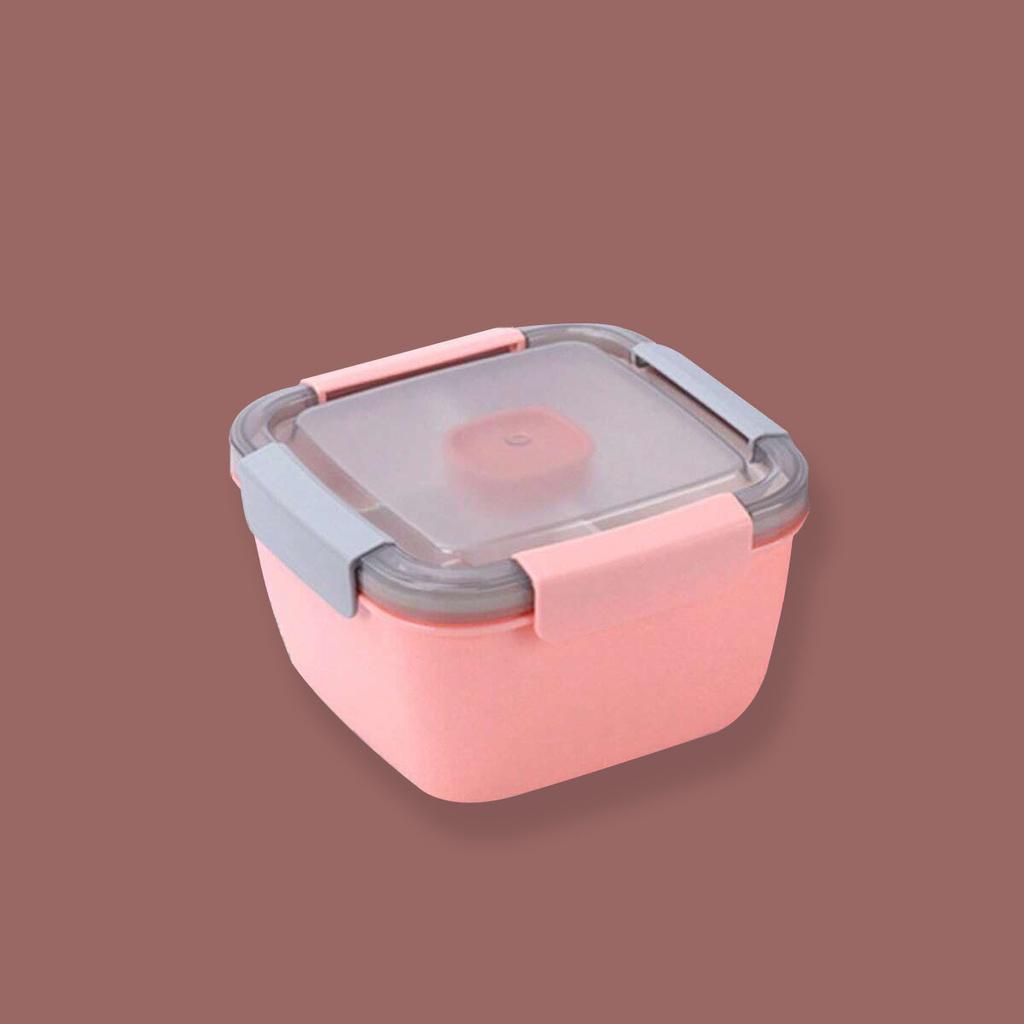 1pc Leakproof Lunch Box Double Layer High Capacity Food Container Travel Hiking Office School Portable Heating Bento Box