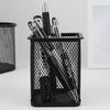 Creative  Pen Holder Desk Metal Mesh Square Pen Box Container Organizer Stationery Desktop Ornaments