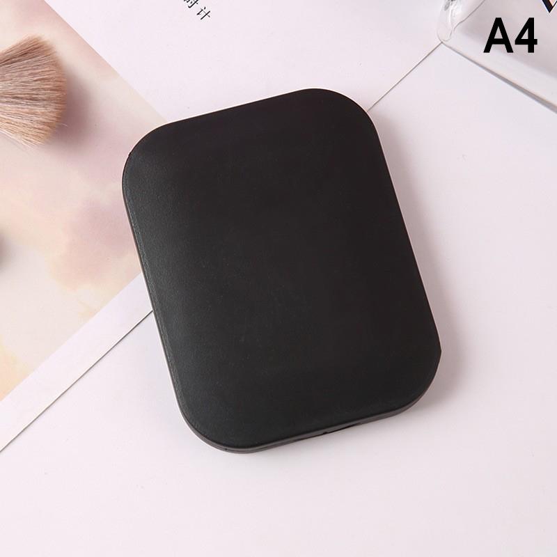 Cute Macaron Candy Color Portable Mini Handheld Folding Makeup Mirror With Comb Durable Gift Student Beauty Tools A4